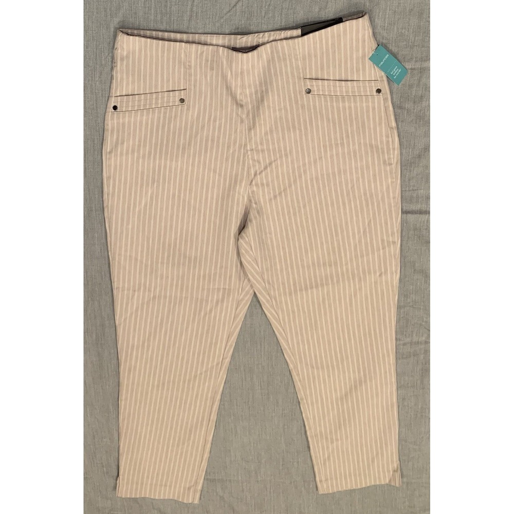 Maurices Beige Pinstripe Trousers